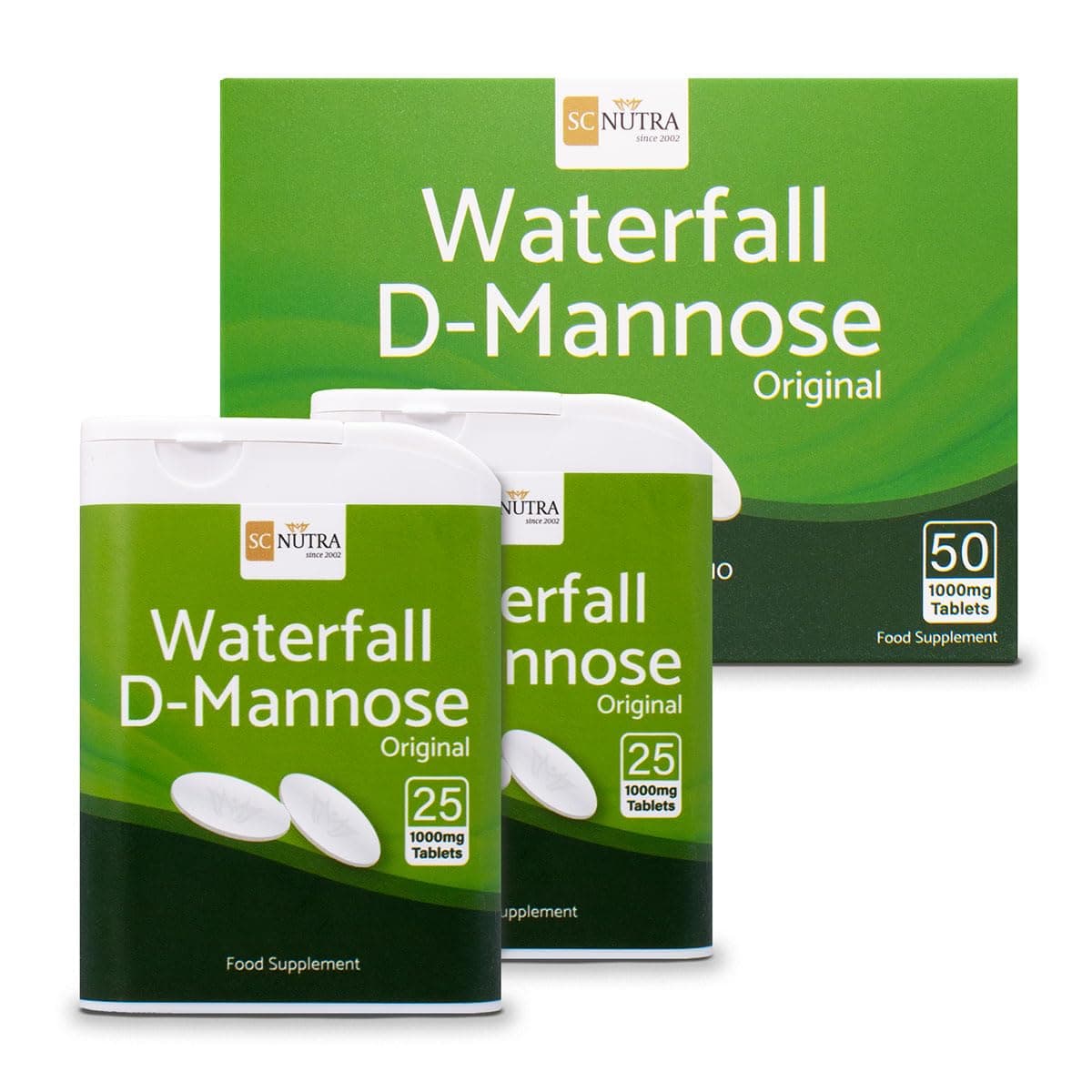 Waterfall D-Mannose Orignal Tablets 1000mg