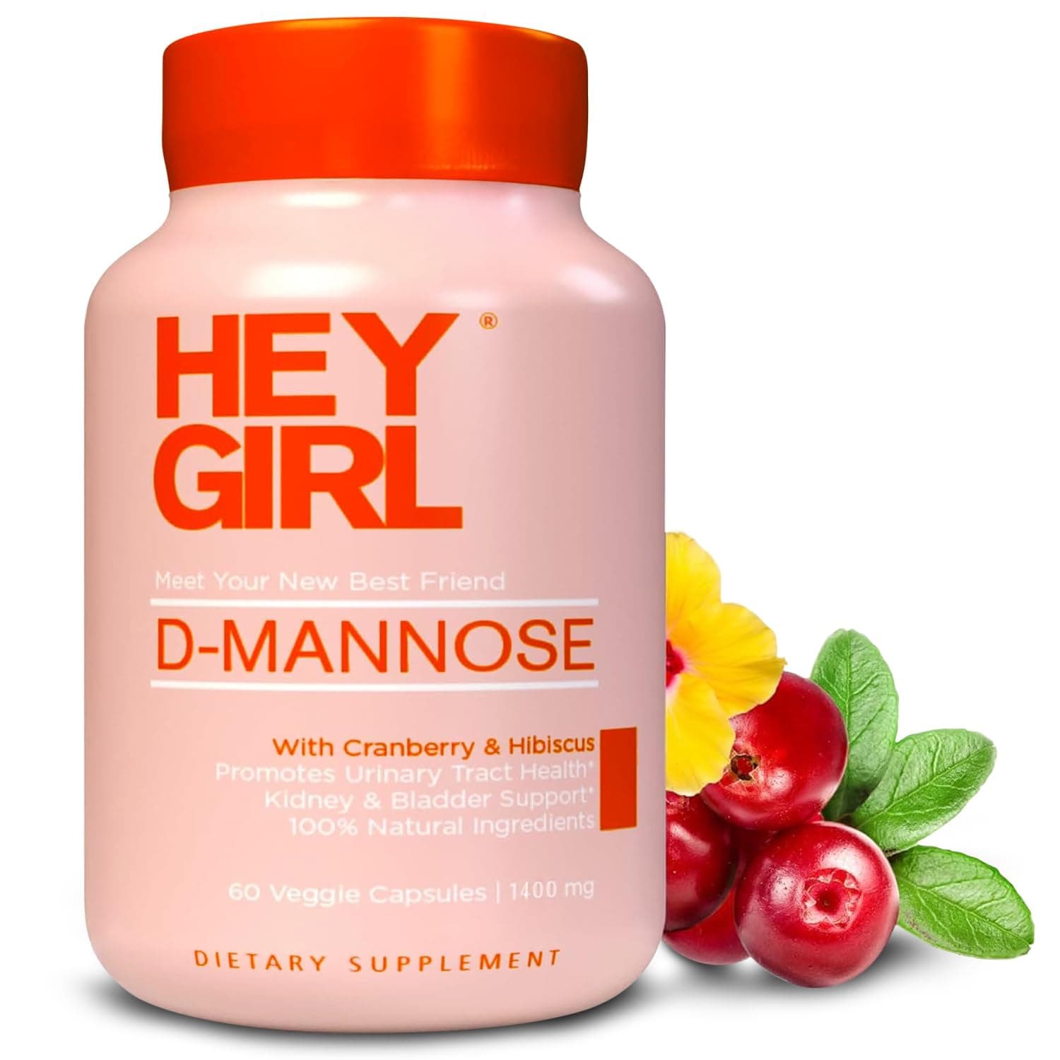 Hey Girl D Mannose Veggie Capsules
