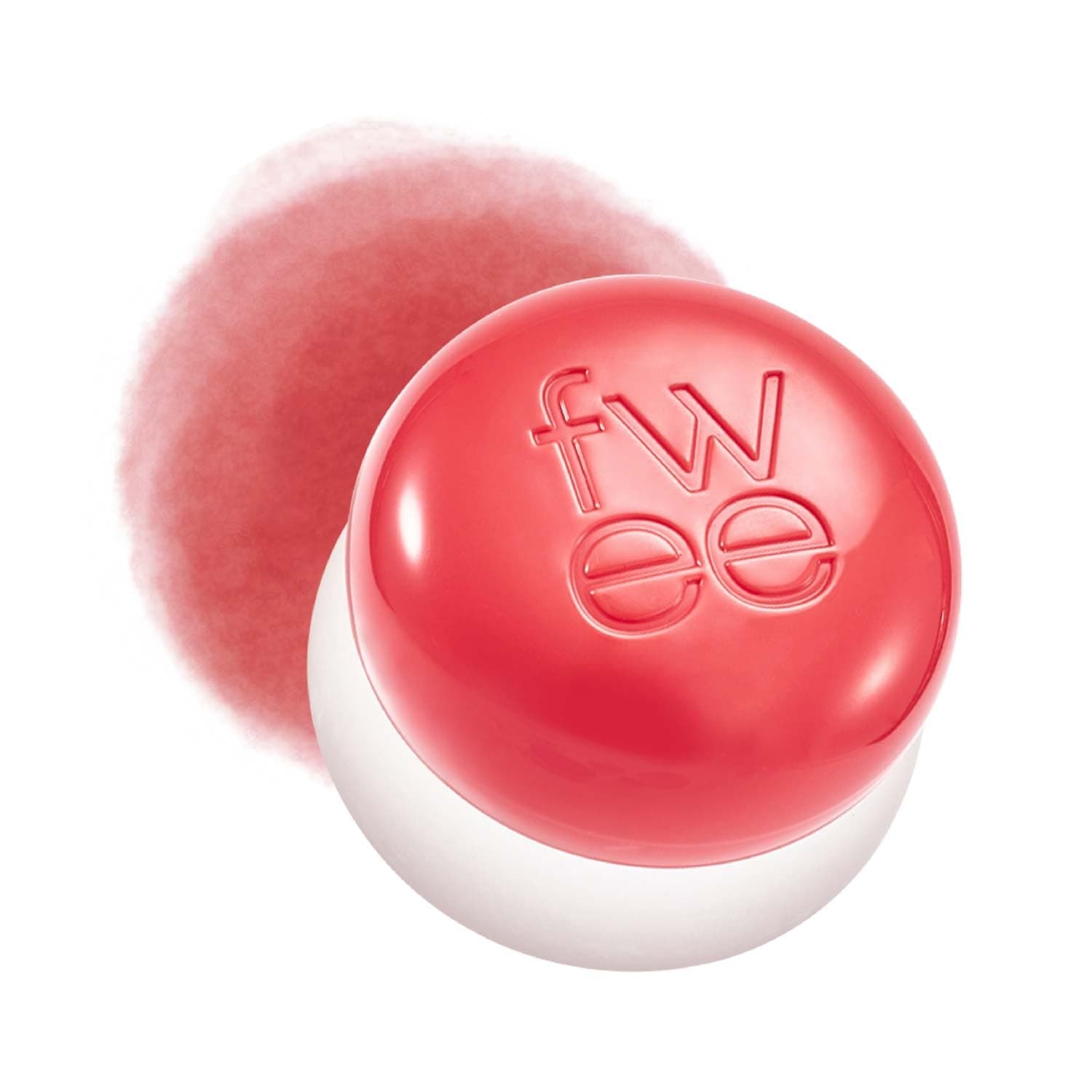 fwee Blurry Pudding Pot | Airbrushed Blush & Lip, Buildable Pigment, Long-lasting, Lightweight, Easy to Blend, Natural Soft Matte Finish - Boy (Bright Coral) | 0.17 oz