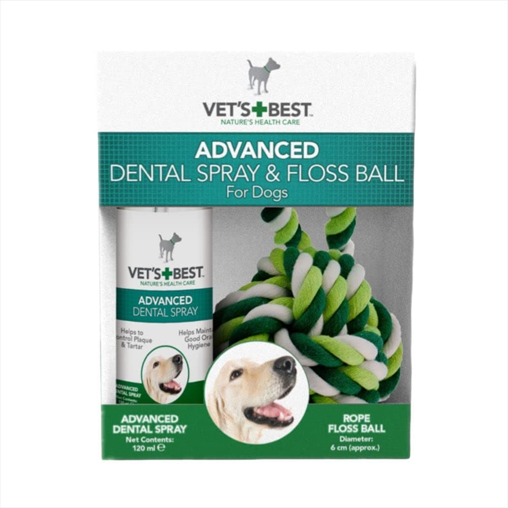 Natural Dental Spray & Floss Ball |Clean Teeth and Fresh breath for Dogs