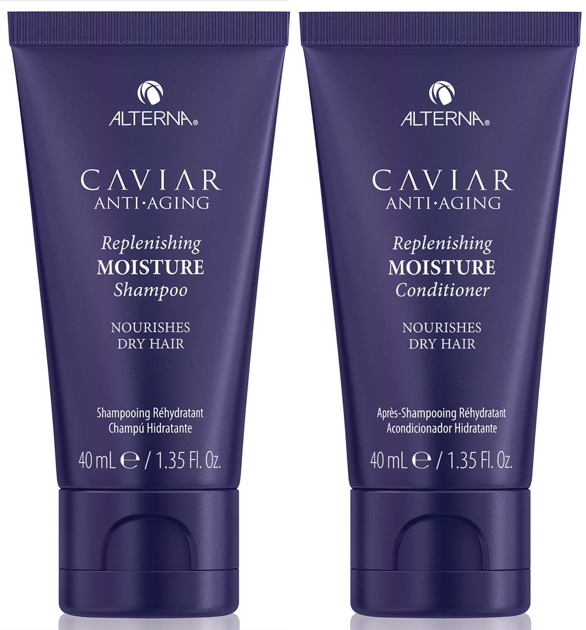 Alterna Caviar Anti-Aging Replenishing Moisture Shampoo and Conditioner Set, For Dry, Brittle Hair, Protects, Restores and Hydrates, Sulfate Free