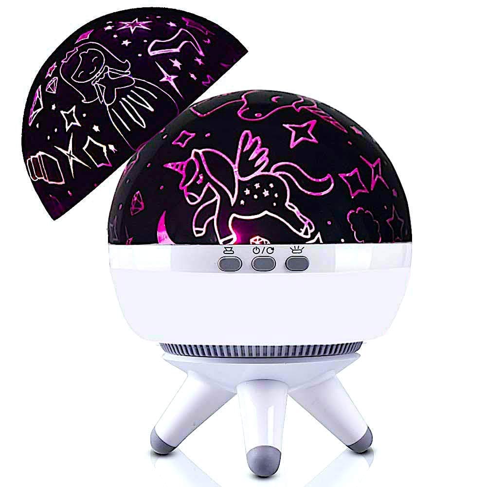 Little Girl Gifts,Present for 3 4 5 Years Old Girls Night Light,Unicorn Lamp,Princess Light,Girls Gifts for 2 3 4 5 Years Old,Christmas Gift for 1-15 Years Old (Unicorn&Princess-Pink)