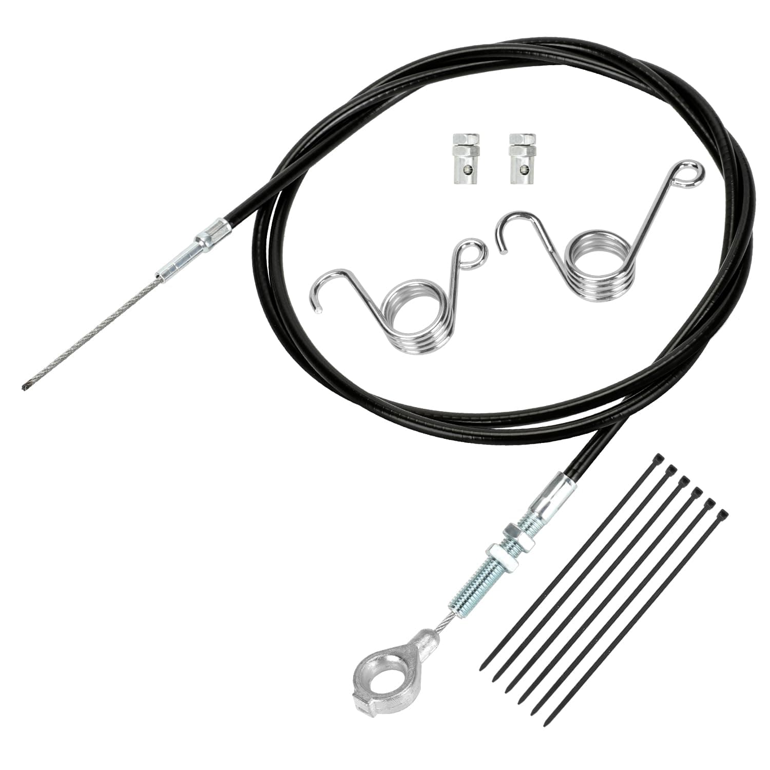 HIAORS 71 inch Throttle Cable for Go Kart Predator 212cc 196cc GX160 GX200 5.5hp 6.5hp Engine Manco 8252-1390 ASW Kandi Yerf Dog Go Cart Parts with Throttle Pedal Brake and Return Spring Cable Stops