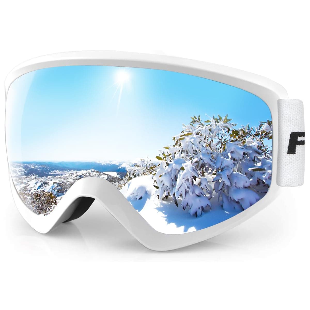 findway Kids Ski Goggles, Kids Snow Snowboard Goggles for Boys Girls Youth OTG