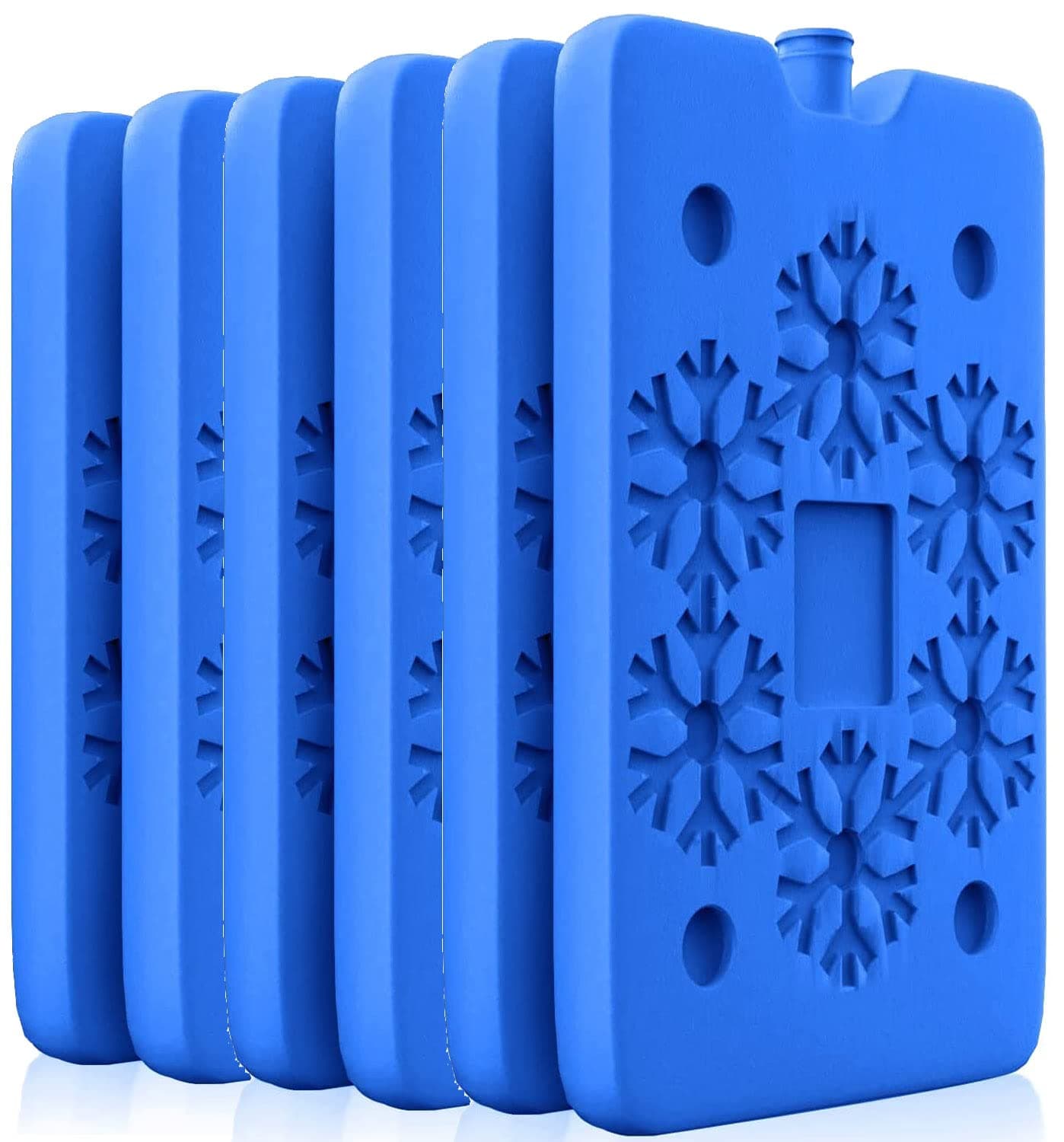 Valuxe Lunch Box Ice Packs Environment Protection, Healthy, BPA-Free Reusable, Refreshable, Keep Foods and Drinks Chill, Quick Freeze Meal in Cooler Lunch Bag Picnic, Camping Outdoor (6 PCS Set)