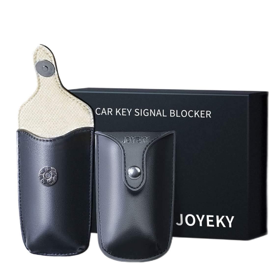 JOYEKY 2X Car Key Signal Blocker Magnetic Design Faraday Bag for Keyless Car Key Anti Theft Pouch