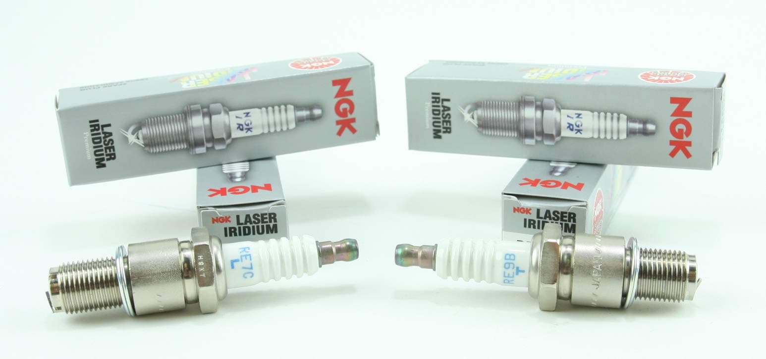 NGK 4 New Laser Iridium Racing Spark Plugs RE7CL RE9BT Mazda RX-8 1.3 R2