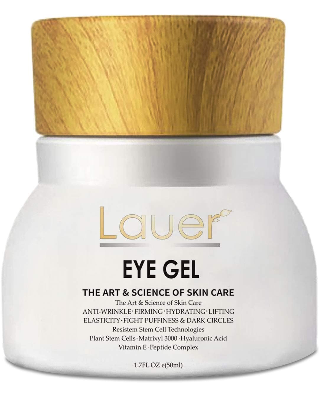 Lauer Eye Cream For Dark Circles and Puffiness - Anti Aging Wrinkle Remover Eye Gel - Under Eyes Treatment for Men and Women