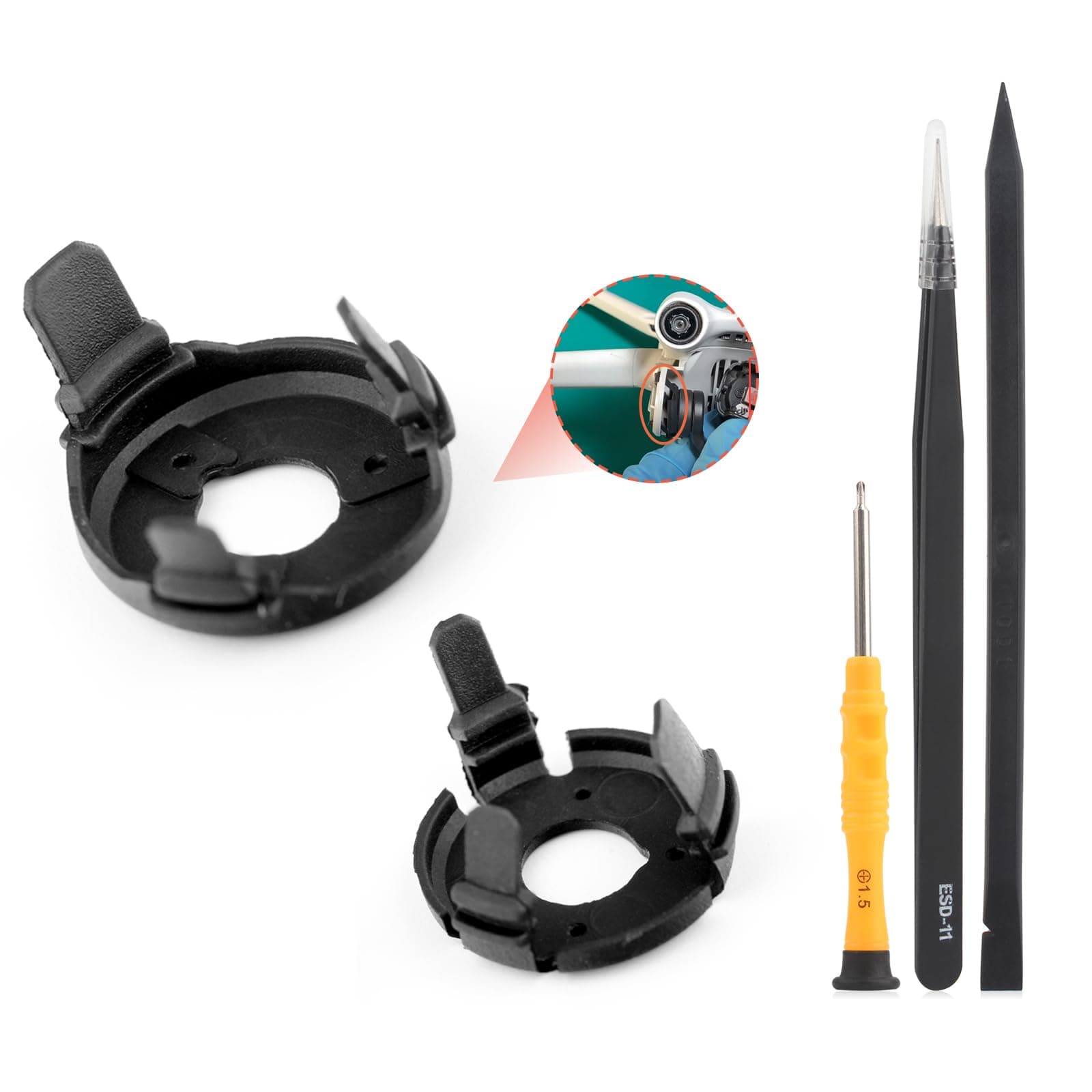 DJI Mini 3 Gimbal Shock Absorbing Rubber Replacement for DJI Mini 3 Pro Damper Rubber Gimbal Camera Shock Absorber Drone Accessories Parts Repair Tool (Left and Right Rubber)