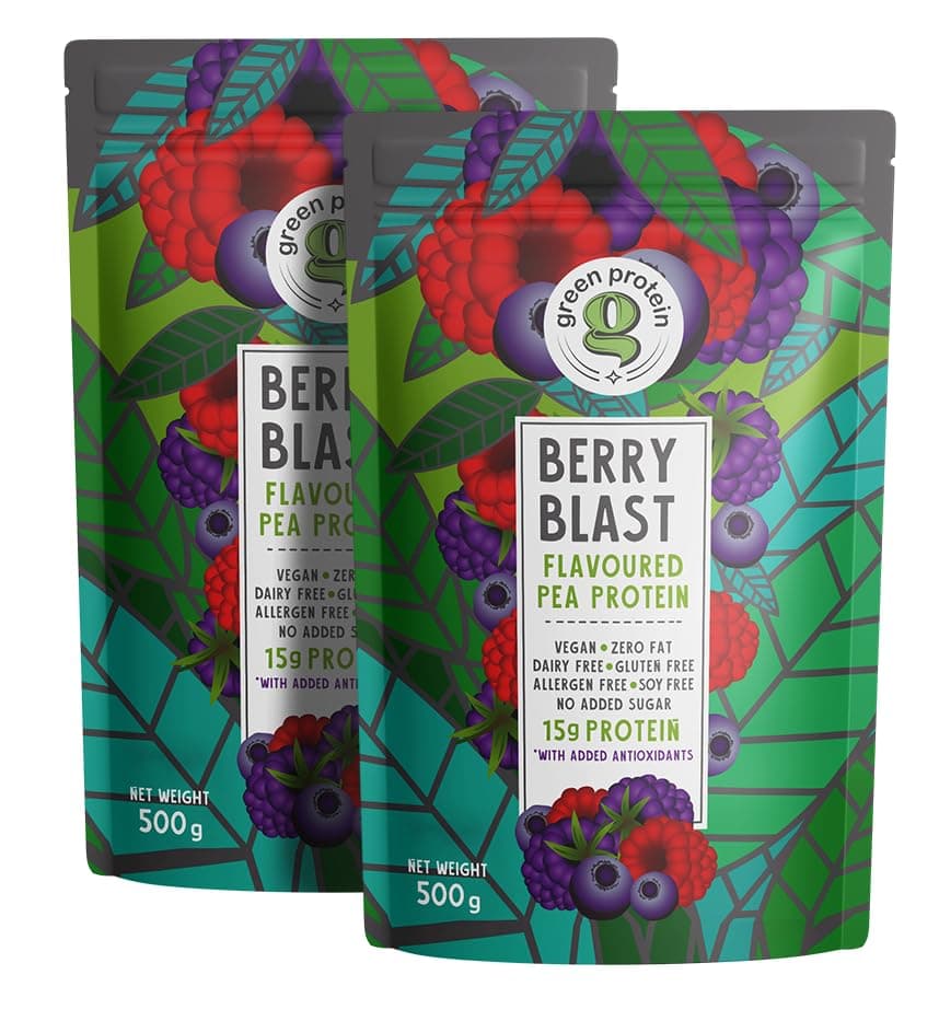 Plant Protein Isolate Powder, Plant Protein, No Added Sugar, 100% Soy Free, Dairy Free, Gluten Free, Allergen Free, Berry Blast Flavor, 15g Protein Per Serving, Pouch (1kg)