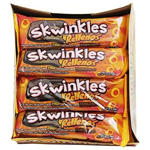 Lucas Skwinkles Rellenos Hot Pineapple/Tamarind, 12 Count (SUGAR CANDY - ETHNIC)