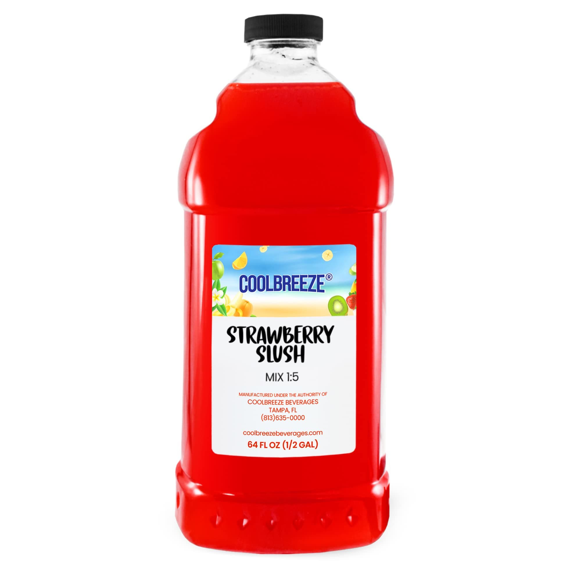 Cool Breeze Beverages Ready to Use Slush Mix, Strawberry Daiquiri, 1/2 Gallon
