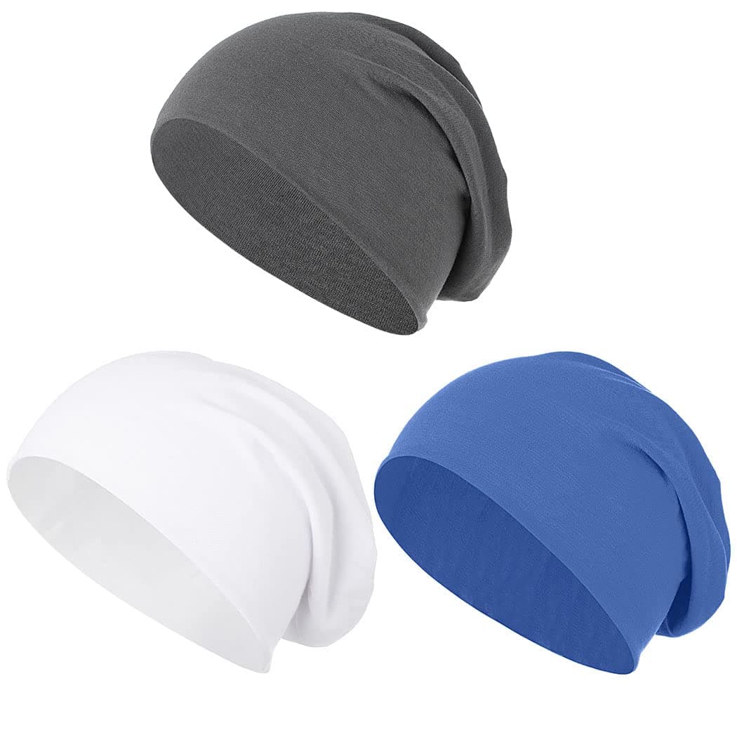Bohend Bohemian Beanie Hats Headwear Cap Stretch Non Slip Bandanas Sleep Turbans Hats for Women Men Close top Head Covering