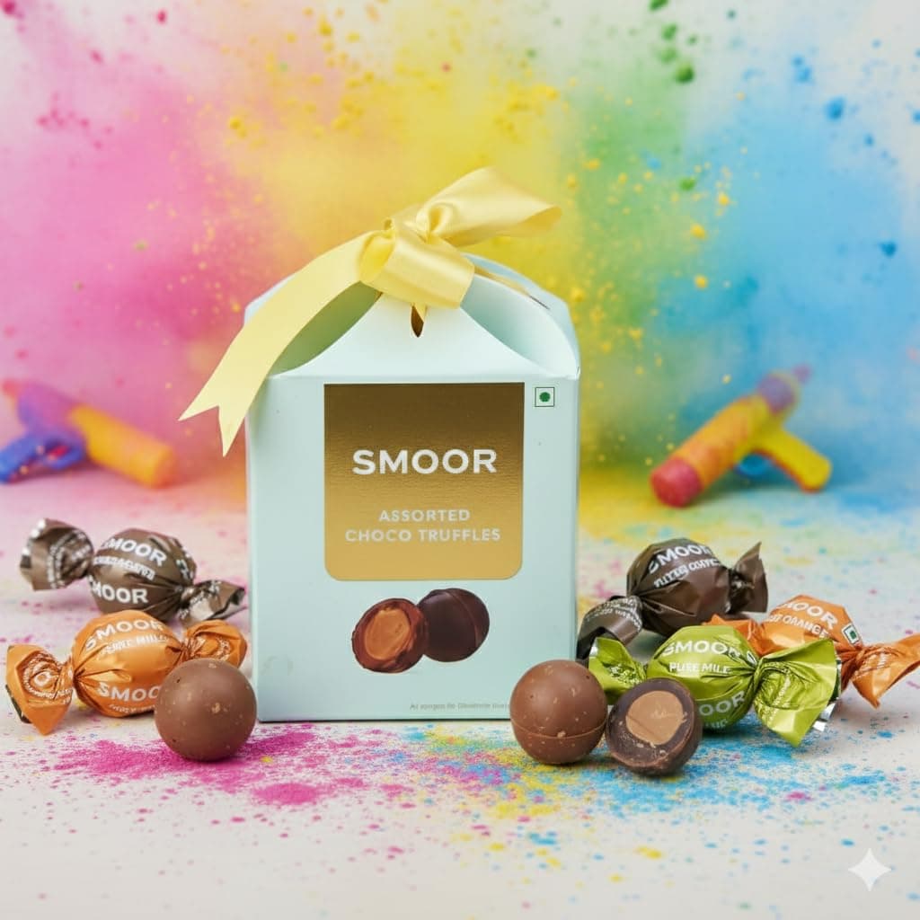 - SMOOR Assorted Choco Truffles Box Of 16 |Premium Chocolate Gift Box|Luxury Gift Hamper For Eid, Ramadan, Birthday, Anniversary, Gifting, Snacking, Festive & Special Occasions | (244 Gram)