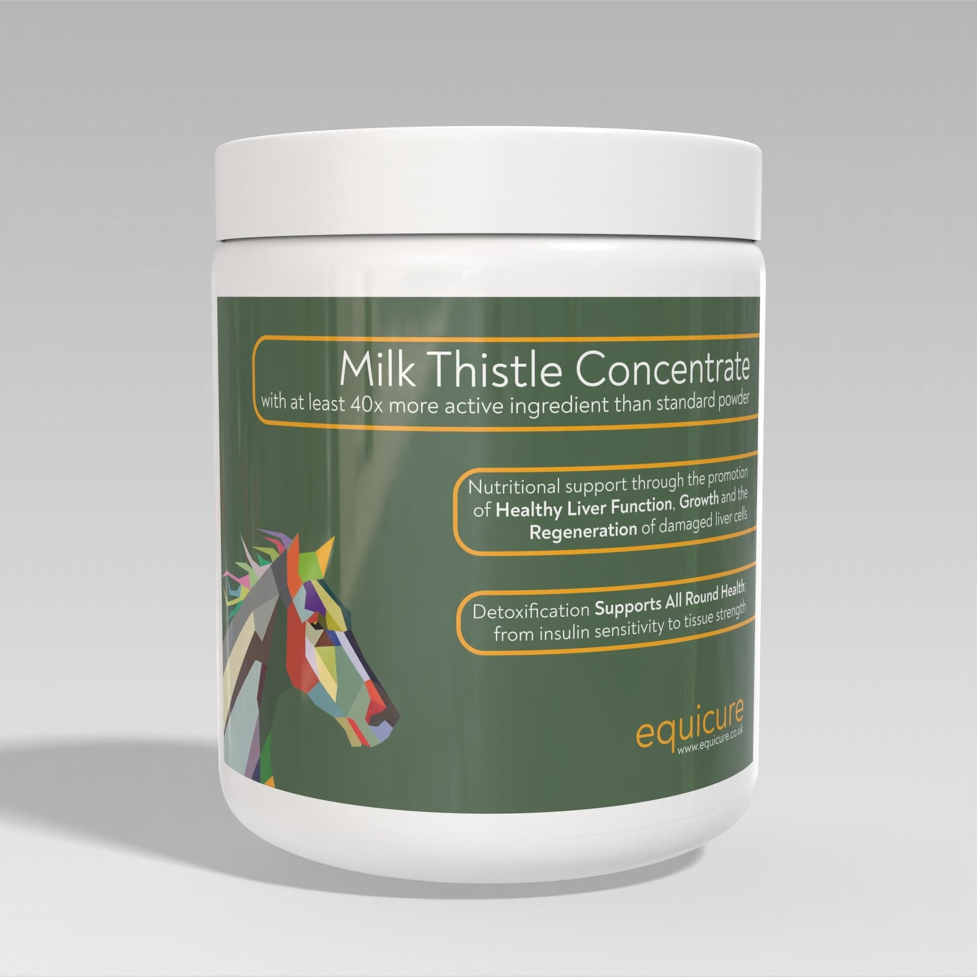 Milk Thistle 40x Concentrate - Liver Support and Detoxification For Horse/Pony (100g)