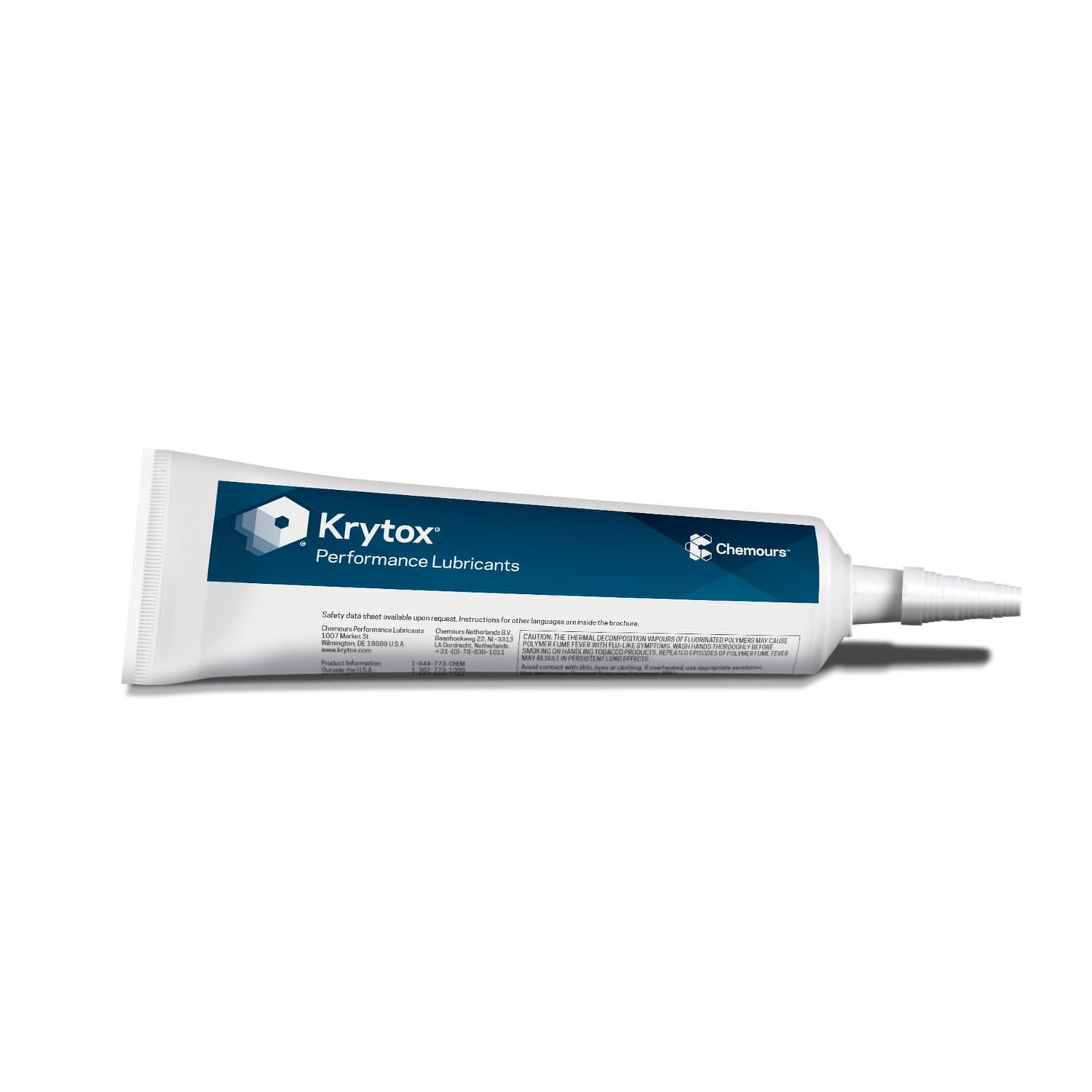 DuPont D12340492 Krytox GPL 206 Grease, Pure PFPE/PTFE, 8 oz Tube