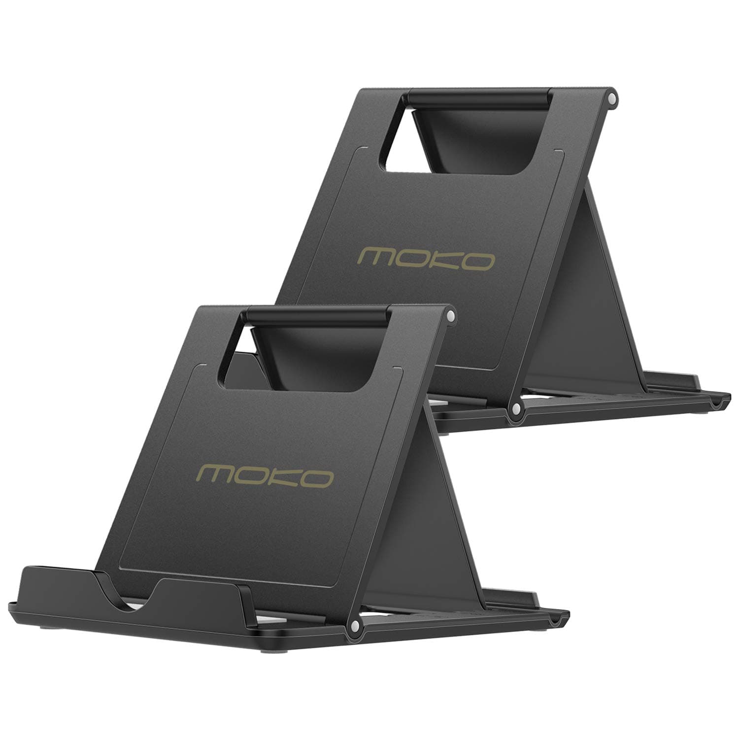 2PCS Phone/Tablet Stand, Desktop Holder for 4-11" Device, Fit with iPhone 17/17 Air/17 Pro/17 Pro Max, iPhone 16/Pro/Pro Max/Plus, iPhone 15/Pro/Pro Max/Plus, iPhone 14/Pro/Pro Max/Plus