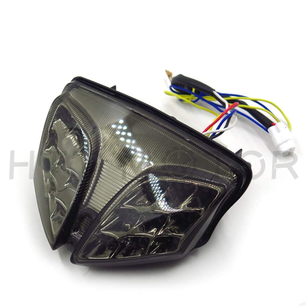 HTT Motorcycle Smoke Led Tail Light Brake Light with Integrated Turn Signals Indicators For Suzuki 2008-2013 GSXR 600 750/2008-2013 GSXR 1000