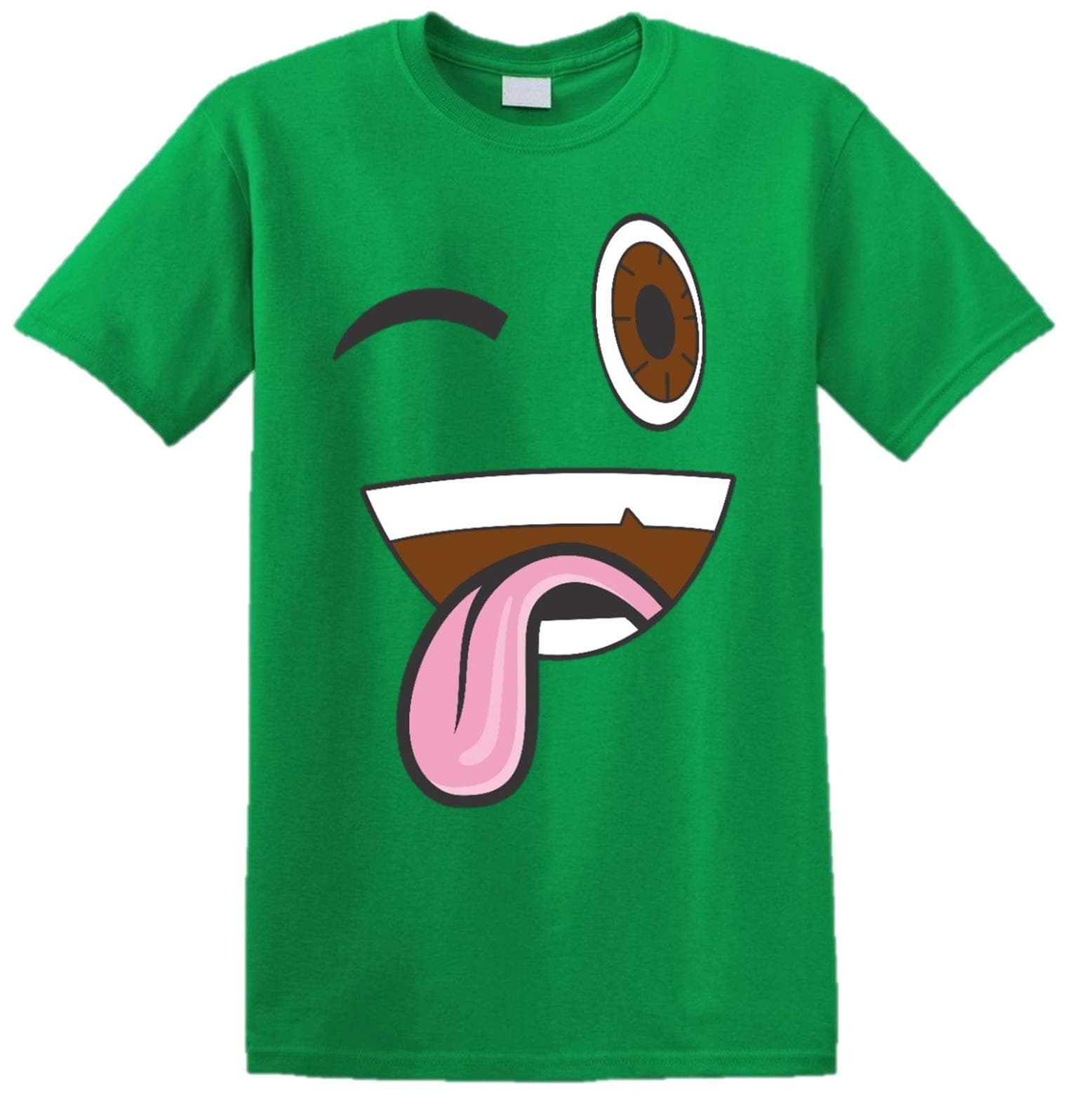 Jelly Viral TDM vg tfox sdmn Gamer Funny Eyes T Shirt Kids YouTube Player Youtuber Eyes Tee (Green, 7/8 Years Kids)