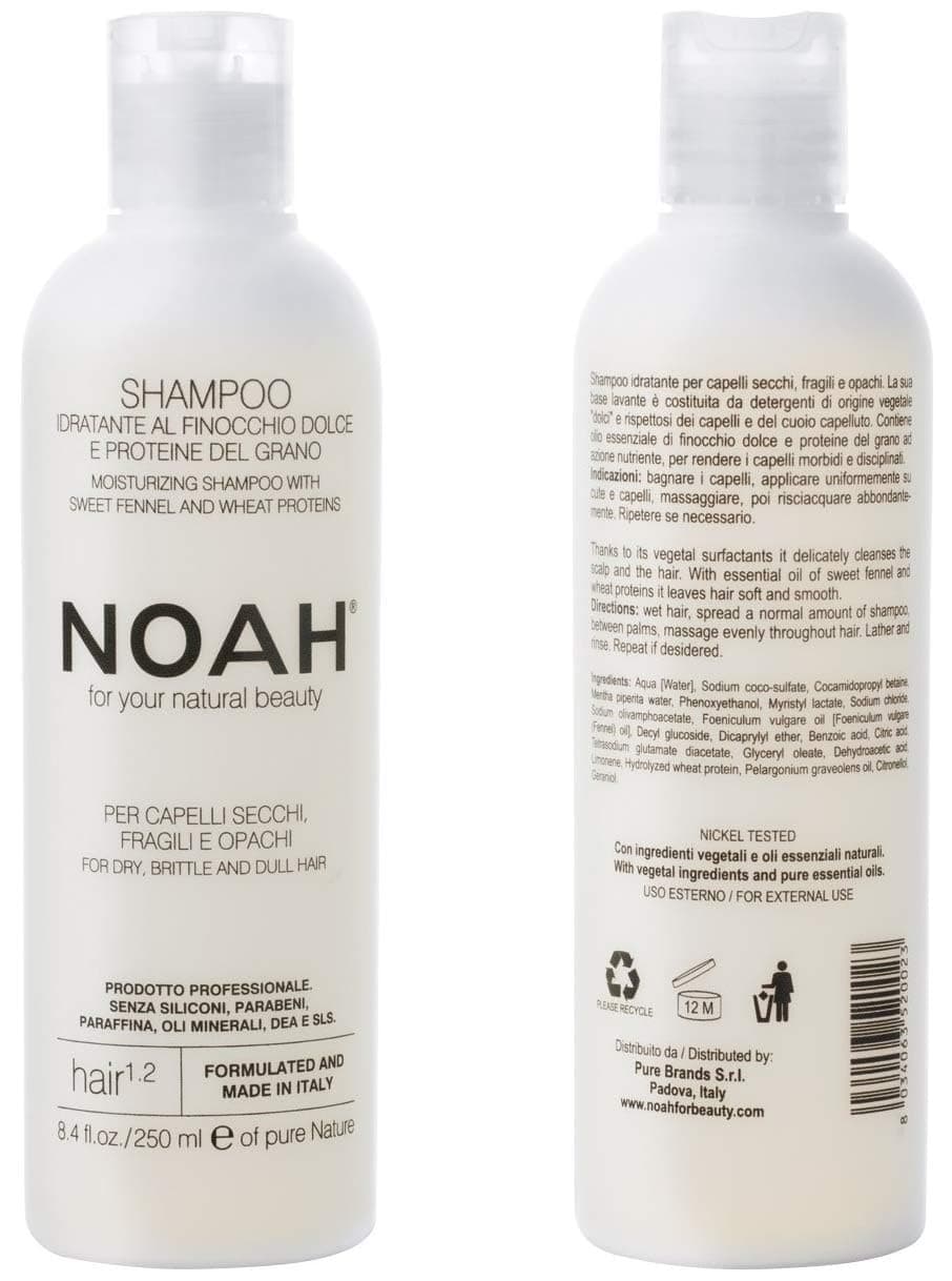 Noah - 1.2 Moisturizing, Hair Growth, Scalp Stimulating Sweet Fennel Shampoo - Eco-Friendly, Natural Daily Shampoo, Vegan Moisturizing, Cruelty Free Shampoo, 8.45 fl.oz.