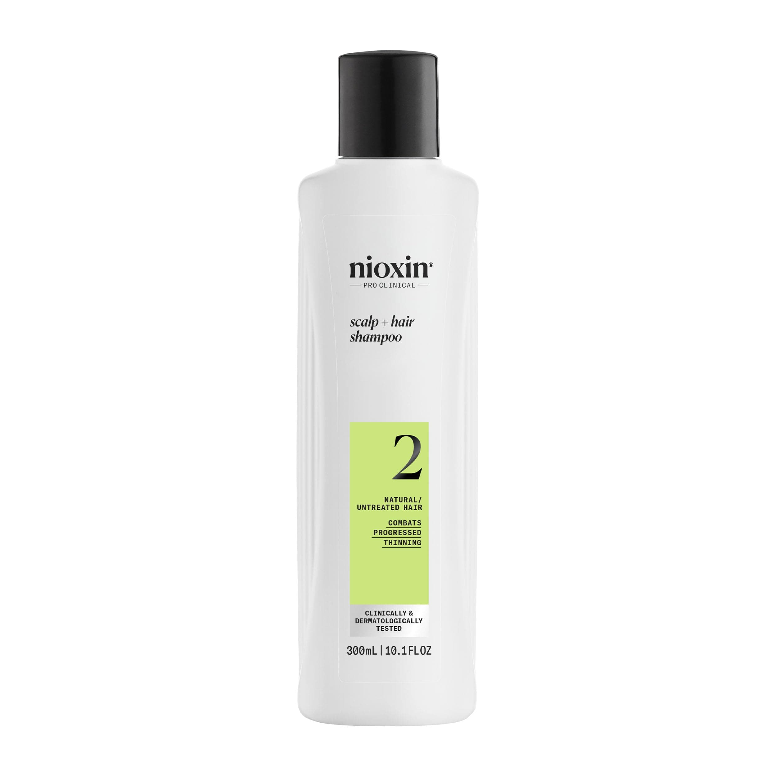 System 2 - Hair Thickening System For Natural Hair with Progressed Thinning - Biotin & Niacinamide - Shampoo, Conditioner, Serum