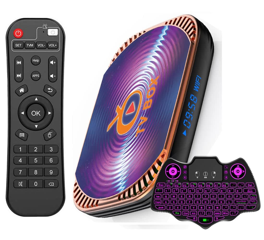 Android 11.0 4GB Ram 32GB ROMMxIII X4 Amlogic S905X4 Quad Core with Dual Wi-Fi 2.4G/5.0G BT 4.0 8K 1000M LAN USB 3.0