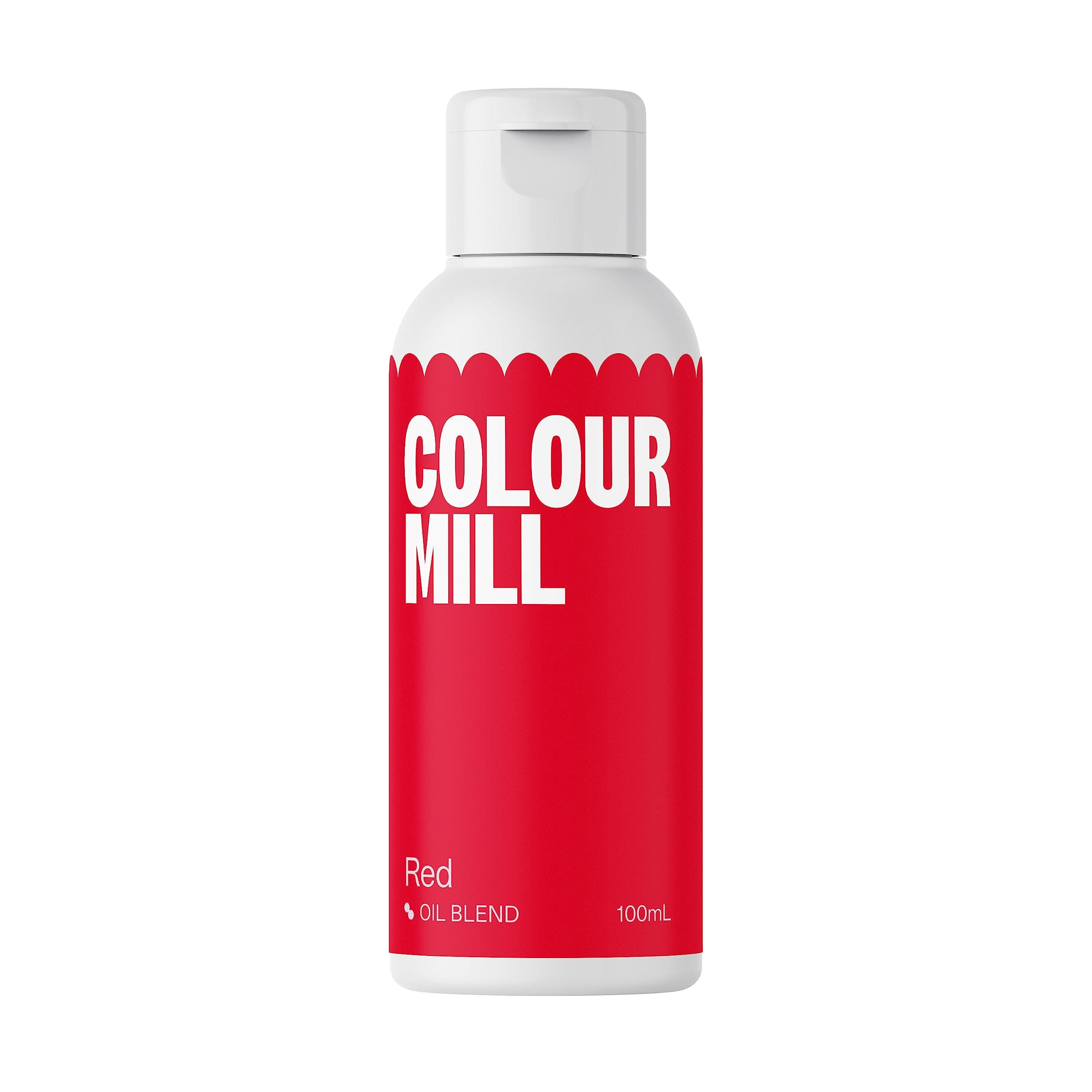 The Baked Studio Colour Mill Oil Based Food Colouring xBulkx 100ML - Buttercream Fondant Sugarpaste Icing and Chocolate Colour (Red)