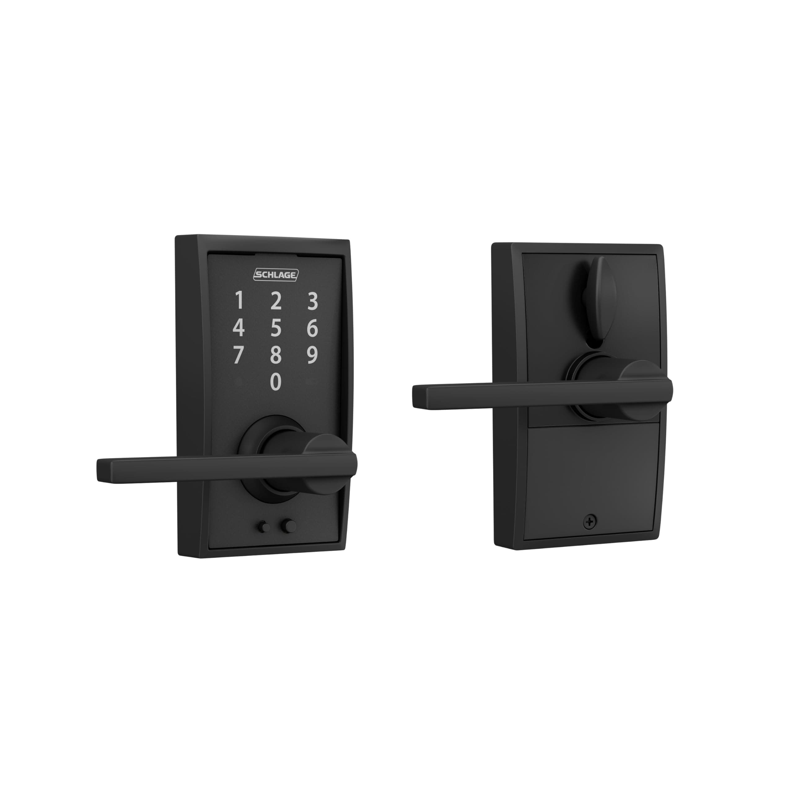 Touch Century Lock with Latitude Lever (Matte Black) FE695 CEN 622 LAT