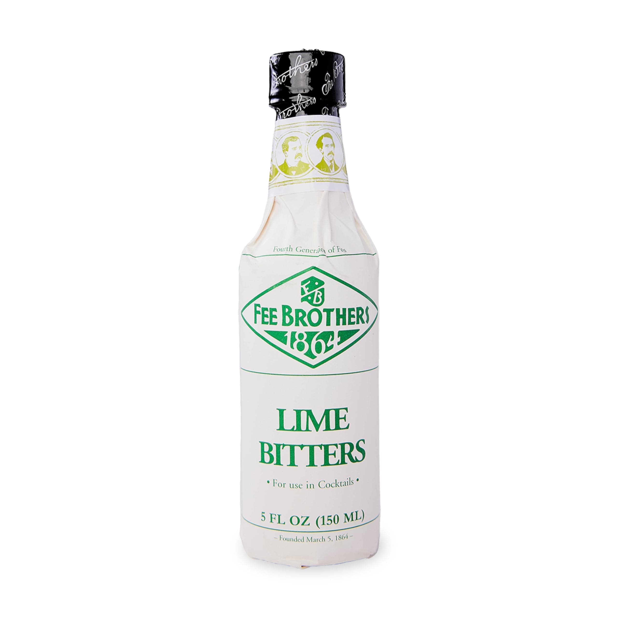 Fee Brothers Lime Cocktail Bitters - Aromatic Cocktail Mixer & Concentrated Flavoring, Gluten Free, Vegan-Friendly, 5 fl oz