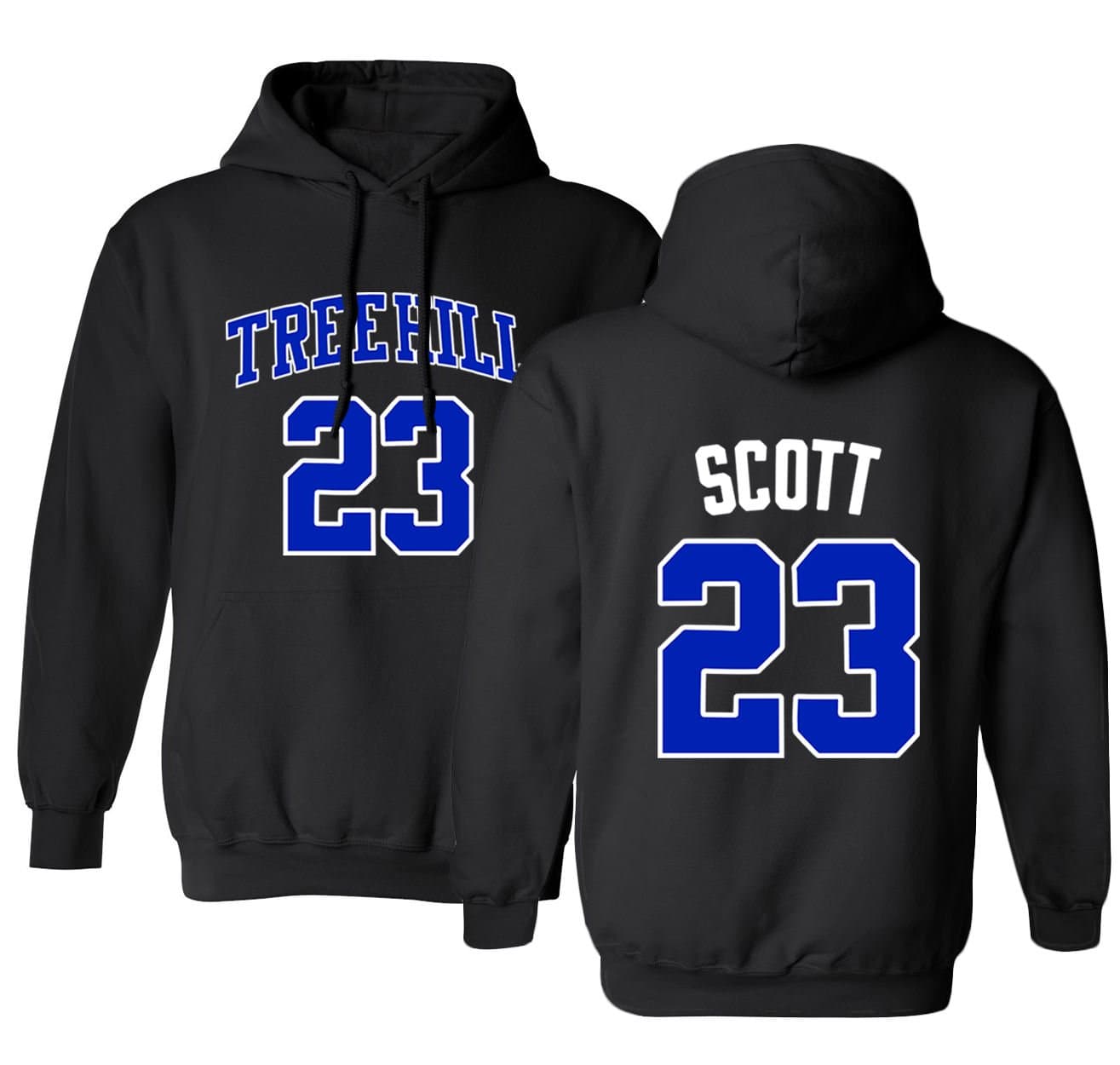 Ravens Basketball Movie #23 Nathan Scott One Tree Hill Jersey Style Men's Hoodie Sweatshirt