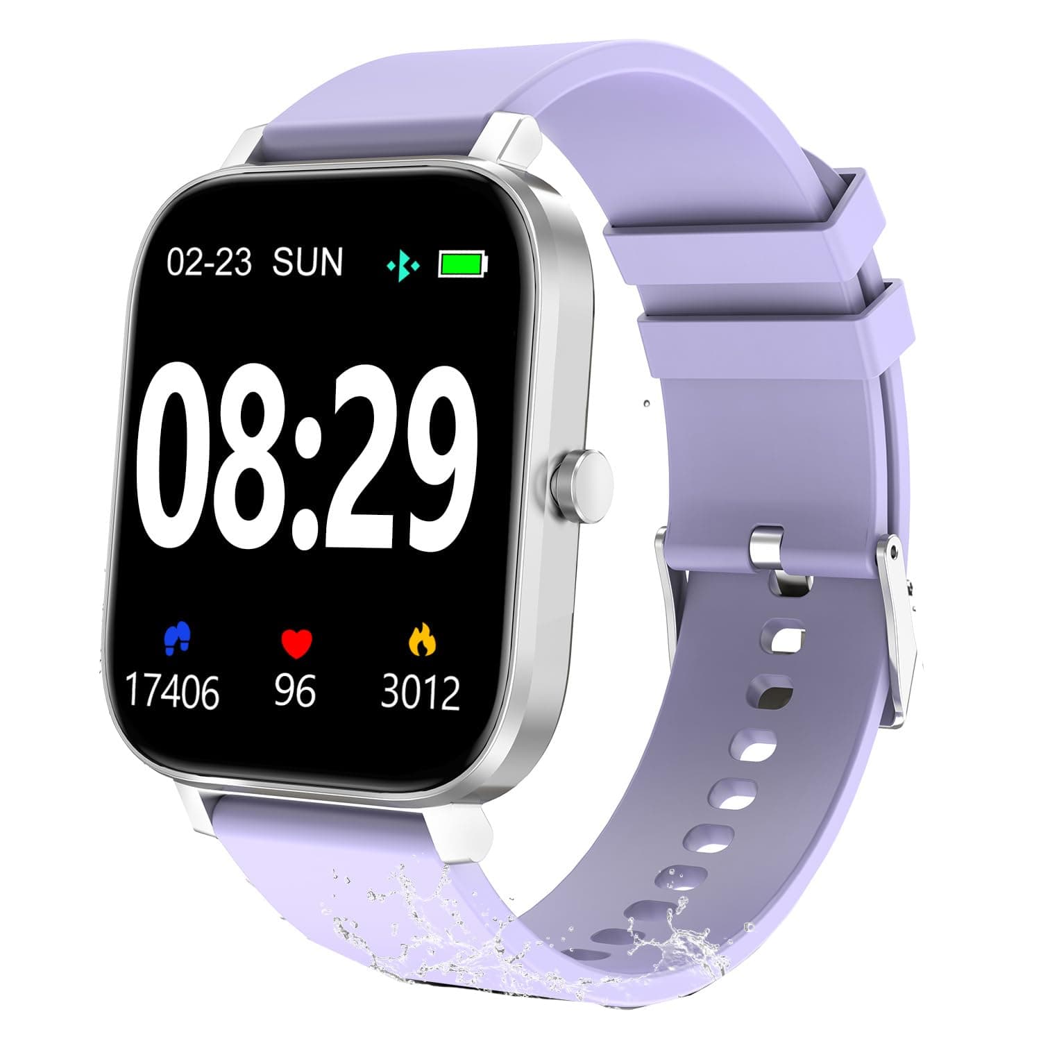 Smart Watch for Men Women SmartWatch 1.83" for iPhone Samsung Android Phone Compatible, Fitness Tracker Watch with Pedometer, Heart Rate/Sleep Monitor, Blood Oxygen, IP68 Waterproof