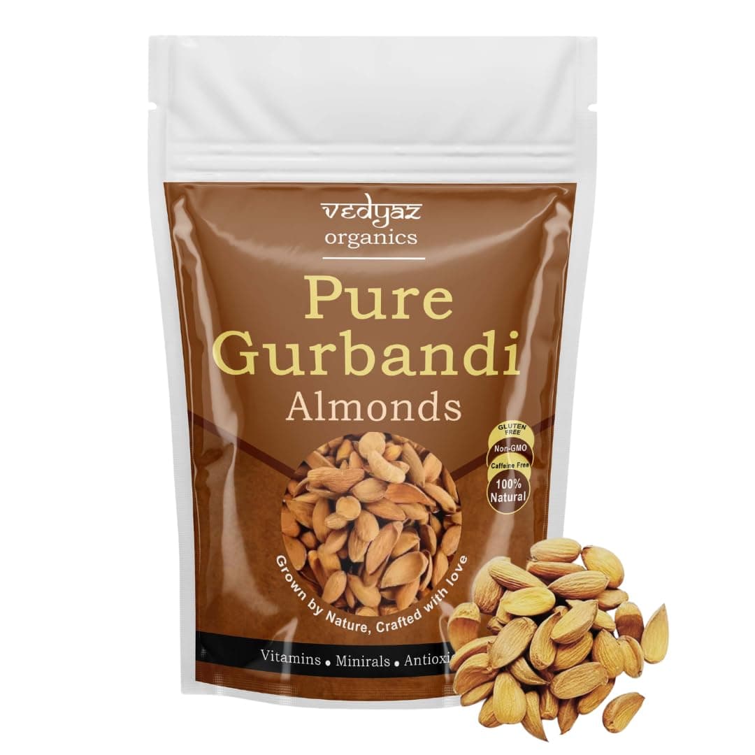 Vedyaz Organics 100% Pure Afghan Gurbandi Badam/Almonds/Choti Giri (1 kg (Pack of 1))