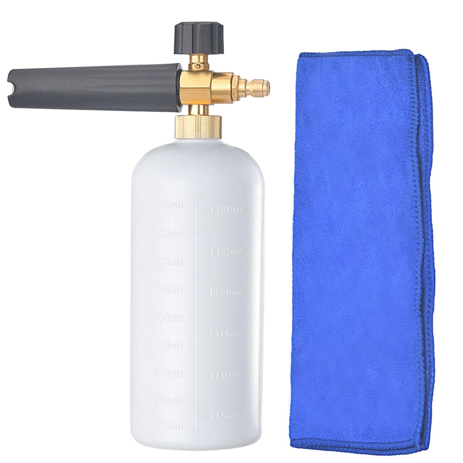 Foam Cannon Snow Foam Lance 1/4 Inch Quick Connector Compatible with Pressure Washer Gun. (1 liter )