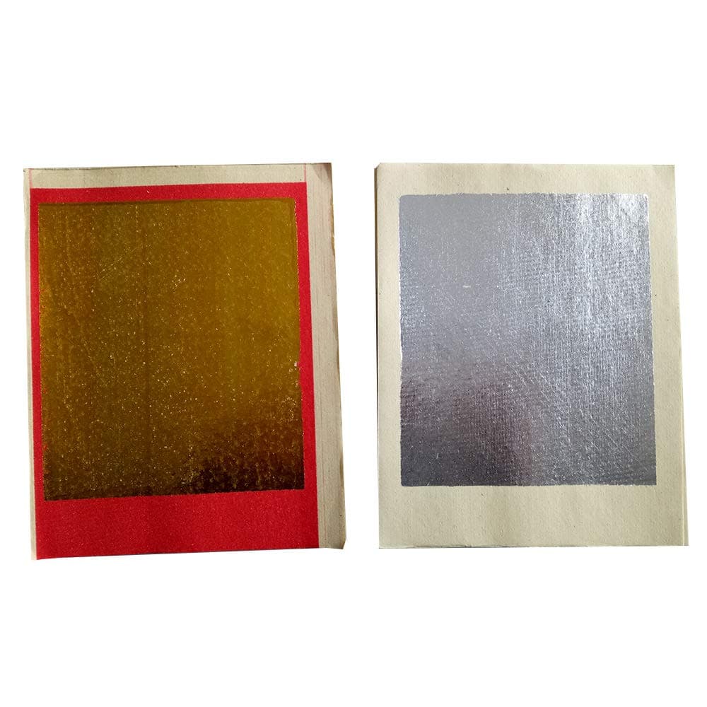 Chinese Joss Paper - Gold & Silver Foil, 90 Sheets, 6.6 x 5.3 Inches, Rectangular, Bamboo Paper, For Ancestral Worship & Festivals