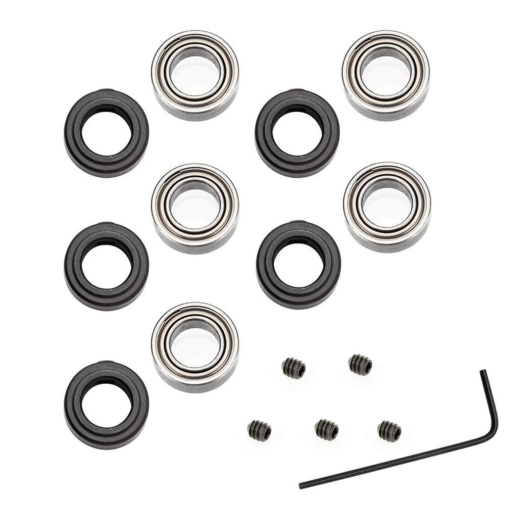 Sponsored Ad – 5 Set Router Bit Replacement Bearings Bottom Mounted Bearing Guide with Stop Rings for 1/4-Inch Shank Router Bit | Inner Dia: 1/4" | Outer Dia: 1/2"