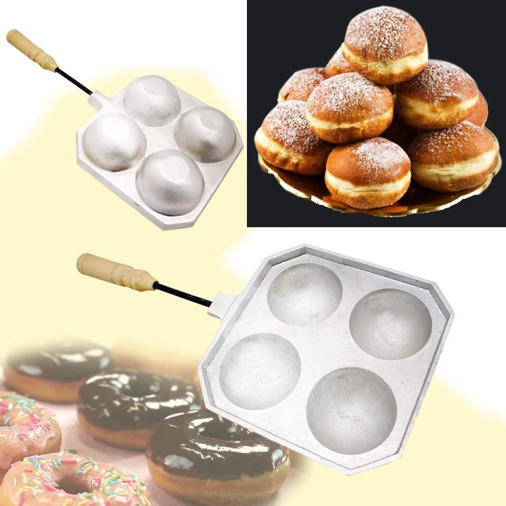 Doughnut Donut Takoyaki Cheese Balls Cookie Mold Maker Oreshki Cookies Pastry + Color Book With Russian Recipes