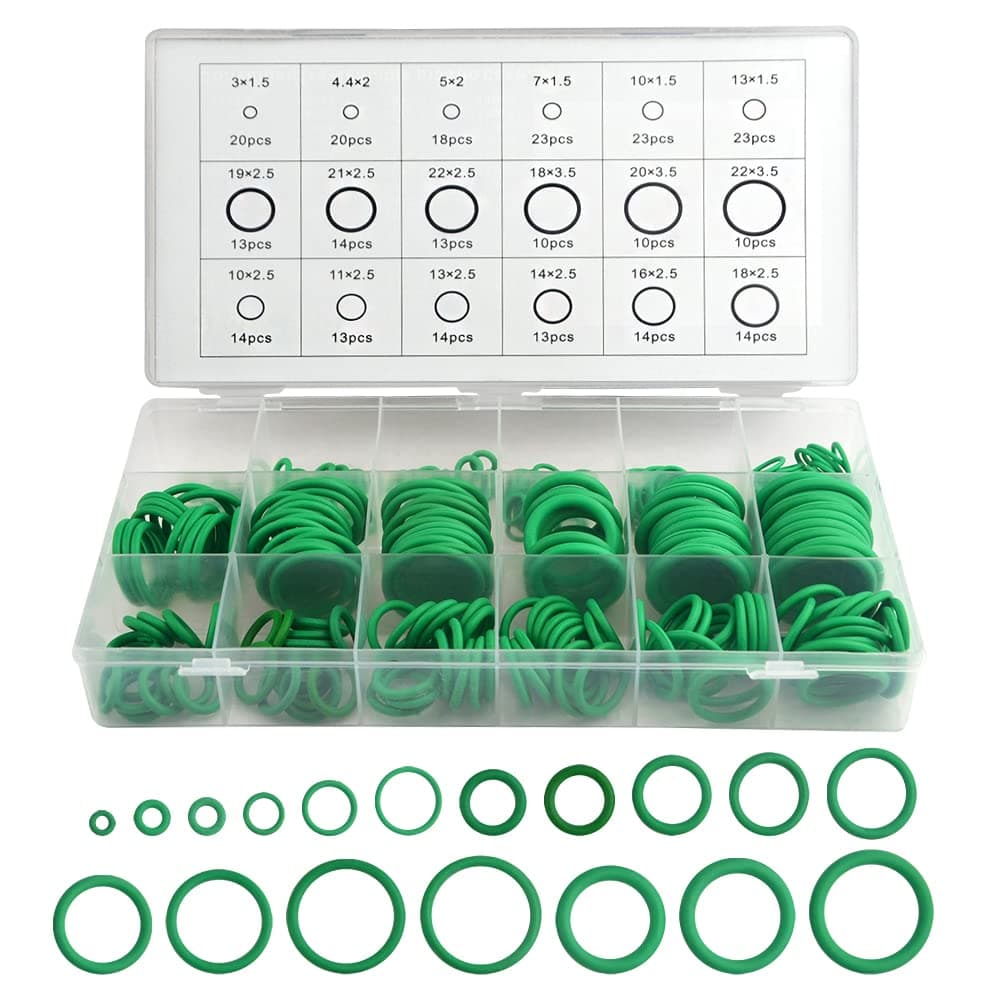 XINGYHENG 279Pcs 18 Sizes Rubber O-Ring Gasket Sealing Ring Repair Box Washer Seal Assortment Set for Plumbing Automotive General Repair
