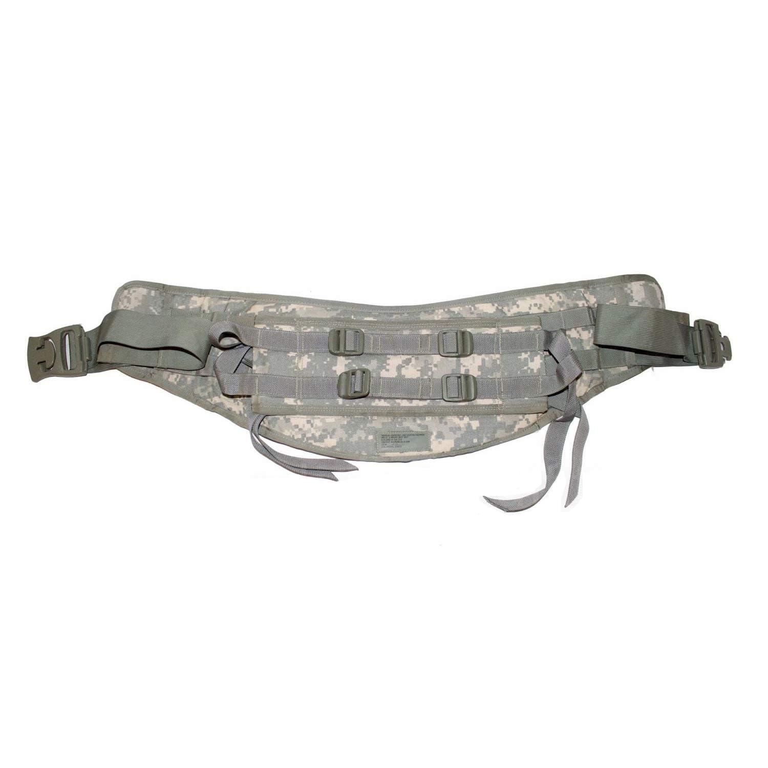 US Army MOLLE II Molded Waist Belt (Kidney Pad) (ACU Camo)