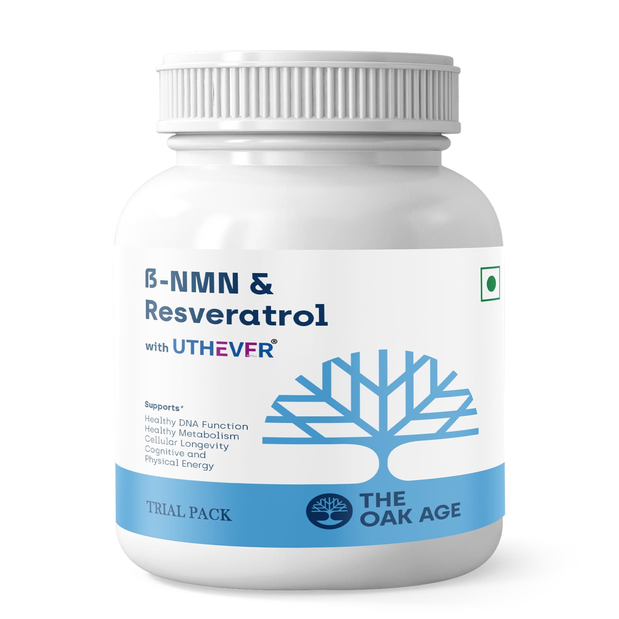 Premium NMN + Resveratrol – Trial/Travel Pack (7 Servings, 7 Capsules)