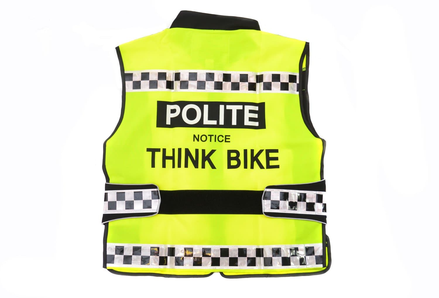 Equisafety Adjustable Polite Bicycle Bike Waistcoat High Viz Yellow XL(46-48")