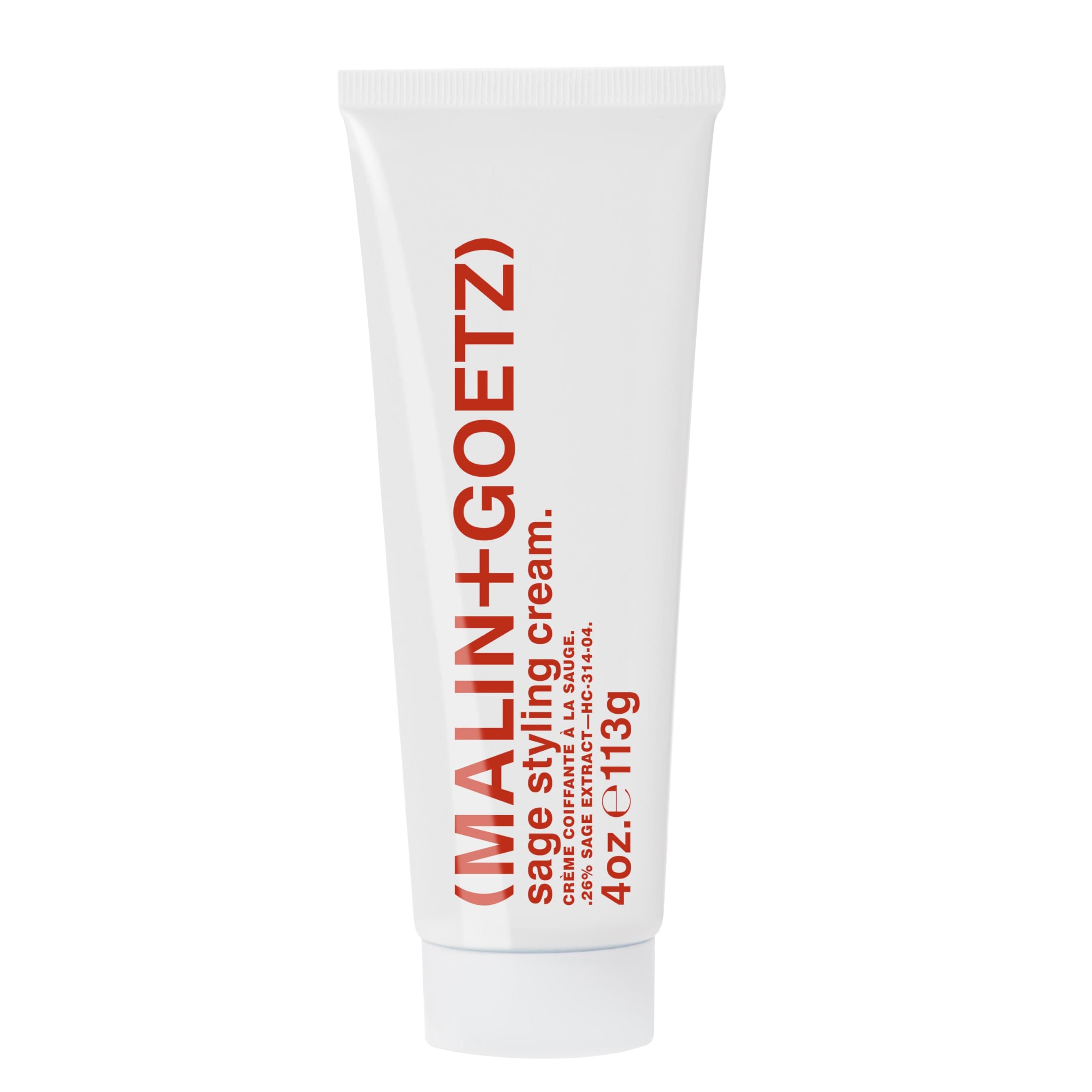 MALIN+GOETZ Sage Styling Cream | Flexible Hold Styling Cream for All Hair Types | Adds Shine, Definition + Volume | Tames Frizz + Flyaways | Nourishing Formula | Cruelty-Free (1 Fl Oz / 4 Fl Oz)