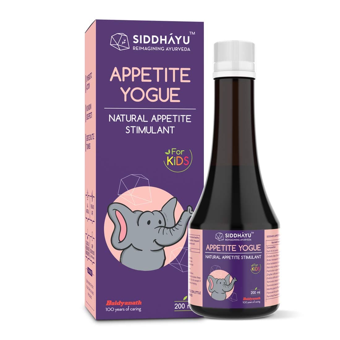 Siddhayu Appetite Yogue (From the house of Baidyanath) I Kids Appetite Booster I Kids Hunger I Tonic I Pack of 200 ml