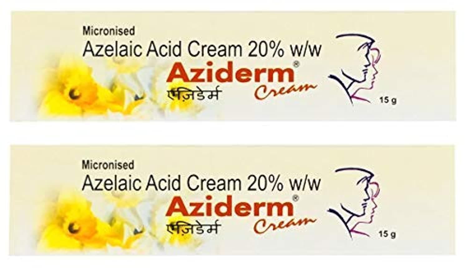 Aziderm Skin Cream (15g, Pack of 2)