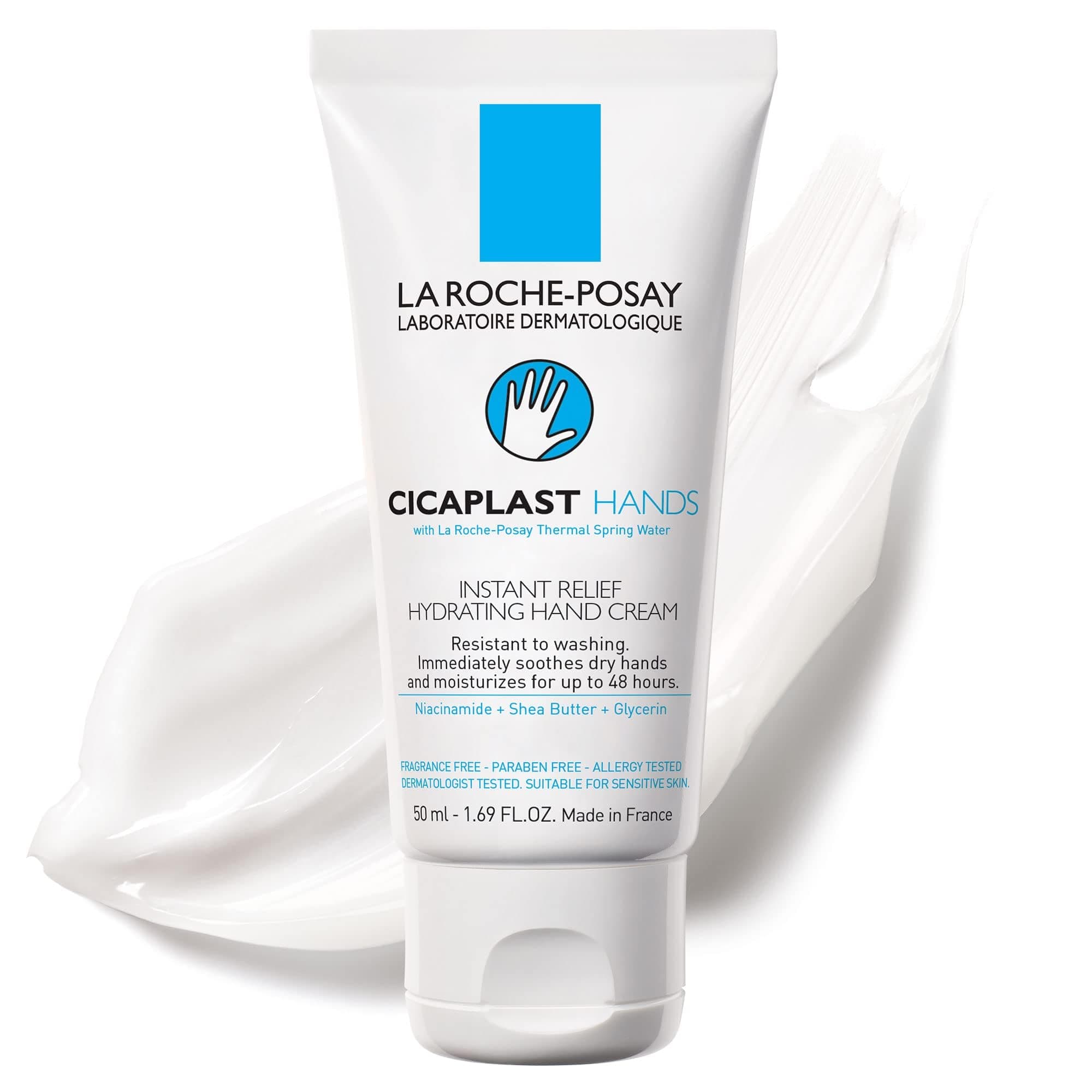 Cicaplast Hand Cream, Instant Relief Moisturizing Hand Lotion for Dry Hands, Shea Butter Lotion for Dry Cracked Hands, Non Greasy, Fragrance Free