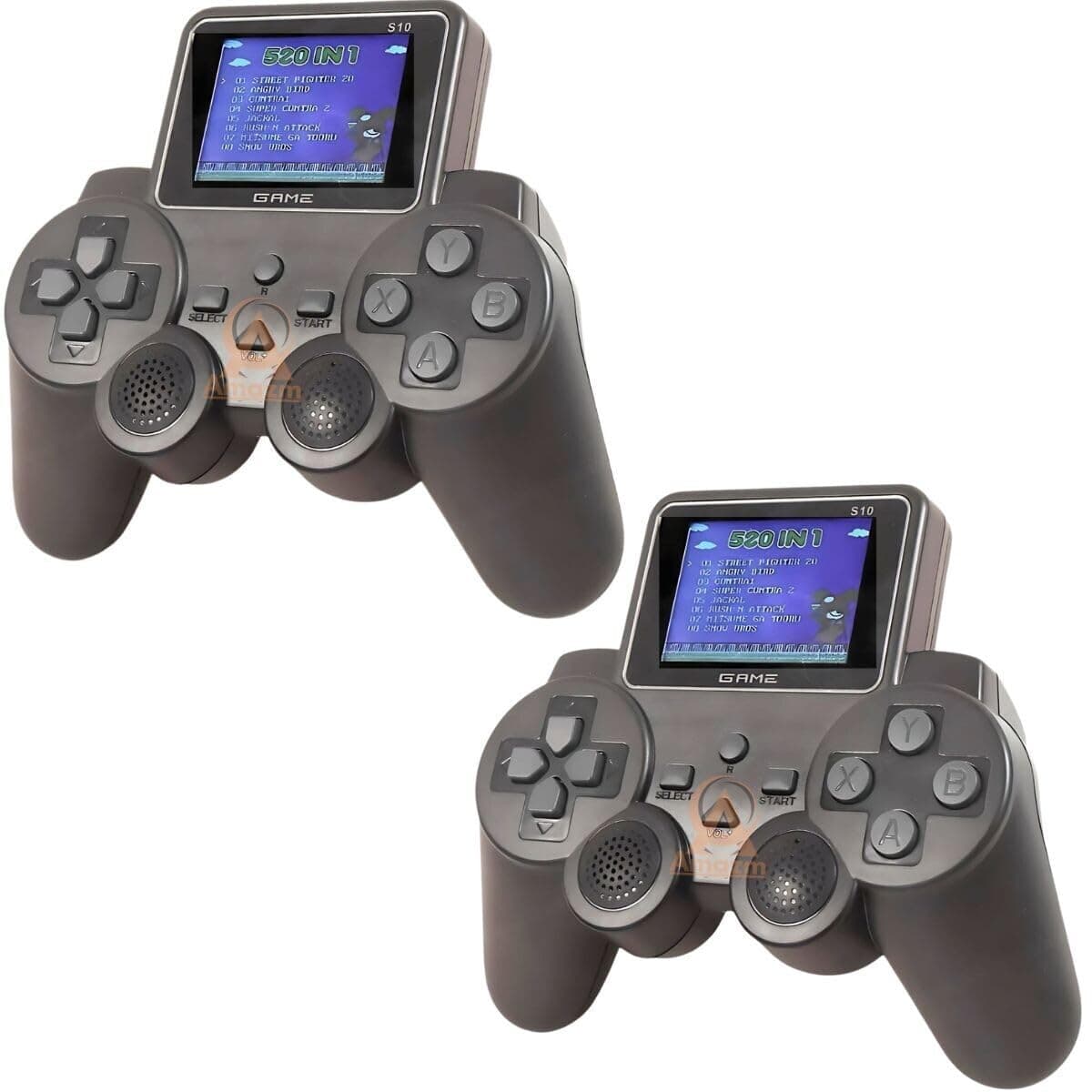 (2 Pack- 15 Years Warranty) 2.7 Inch Color Display Retro Portable Mini Handheld Gaming Console, 520 Built-in Games, Video Game for Tv for Kids 7-10 Years - Assorted Color