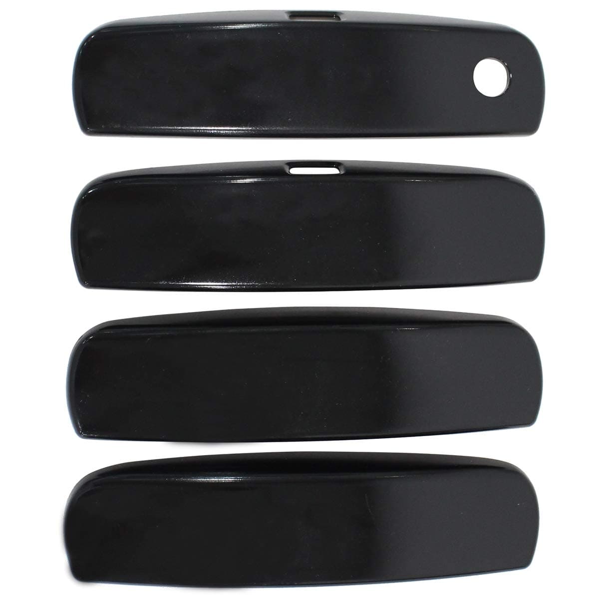NewYall Pack of 4 Front Rear Left Driver and Right Passenger Side Gloss Black Exterior Outside Outer Door Handle Cover Overlay