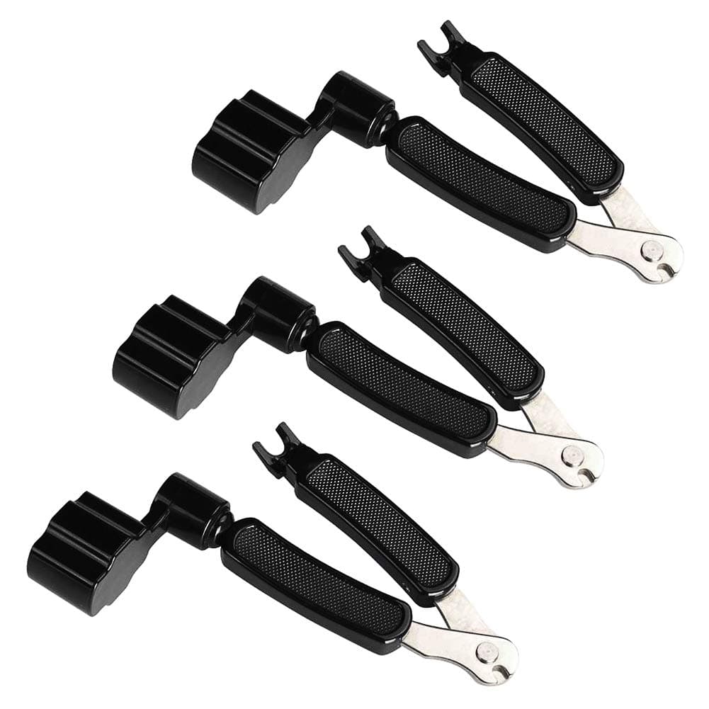 3Pack Guitar String Winder Guitar String Cutter and Bridge Pin Puller, 3 in 1 Guitar Tool Guitar Accessories