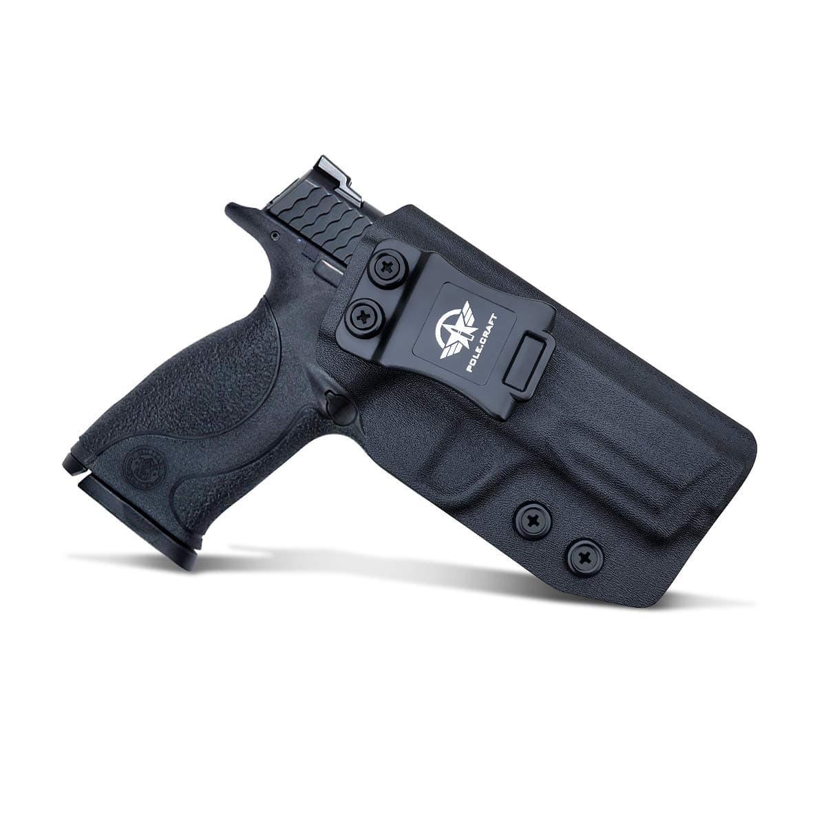 M&P 40 Holster IWB Kydex Holster Custom Fit: Smith & Wesson M&P .40 4"/4.25" Pistol - Inside Waistband Concealed Carry - Adj. Cant Retention - Cover Mag-Buttom - No Wear, No Jitter