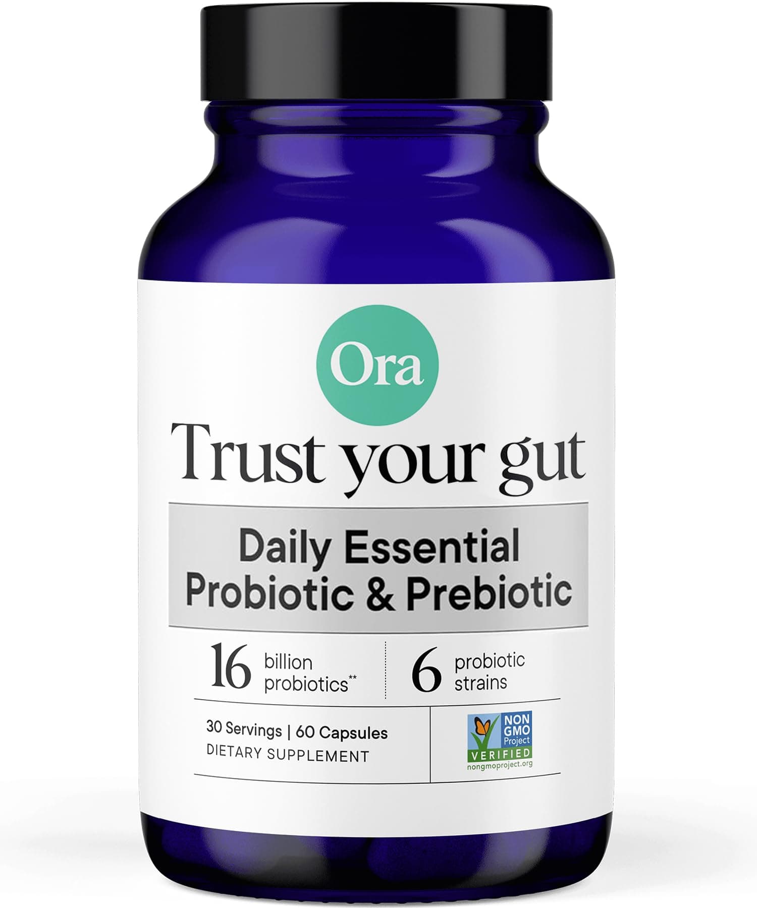 - Probiotics with Prebiotics for Digestive Health 16 Billion CFU - Trust Your Gut - Strains - Acidophilus Lactobacillus Breve Bifidum Lactis