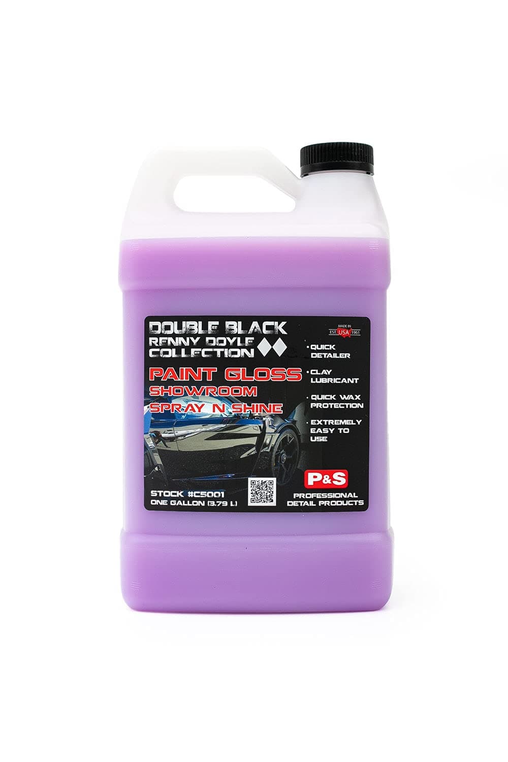 Paint Gloss Showroom Spray N Shine - Professional Car Detailing Spray with Excellent Clay Lubricant, Removes Dirt, Fingerprints, Dust, and Smudges - 1 Gallon
